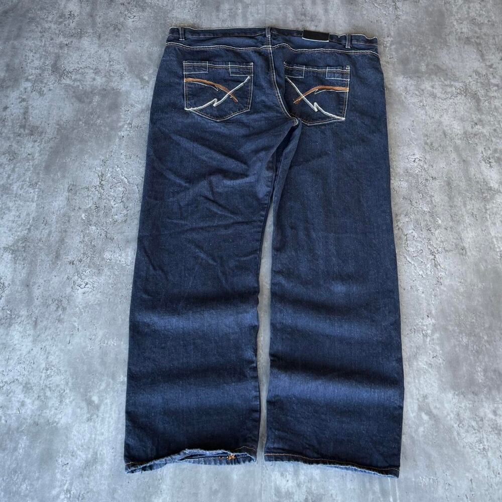 Vintage Y2K Southpole Style Tuff Gear Embroidered Baggy Denim Jeans